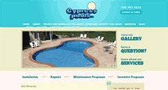 Desktop Screenshot of cypresspoolsltd.com